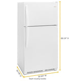 33-inch Wide Top Freezer Refrigerator - 20 cu. ft.