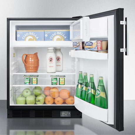 24" Wide Break Room Refrigerator-freezer