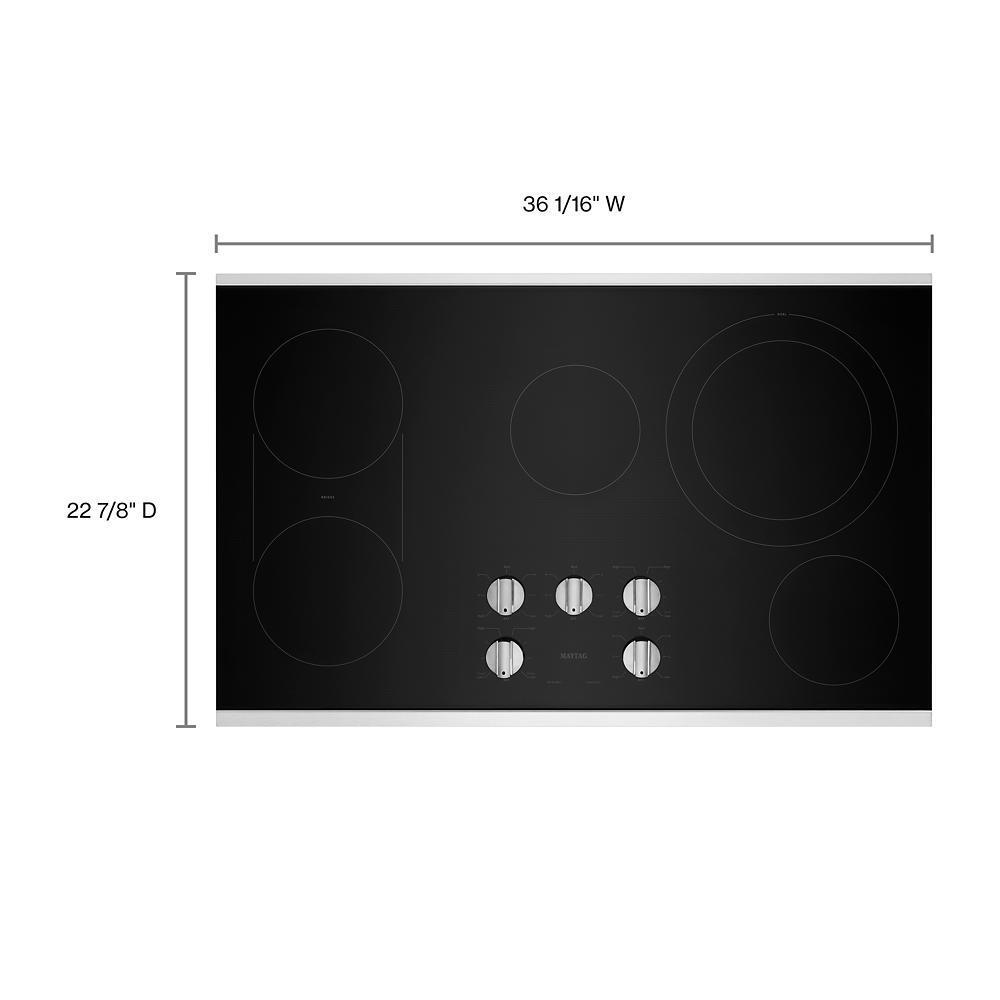 36-Inch Electric Cooktop with Reversible Grill and Griddle