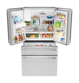 Sharp French 4-Door Counter-Depth Refrigerator with Water Dispenser