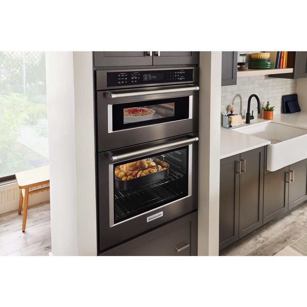 KitchenAid® 27" Combination Microwave Wall Ovens with Air Fry Mode.