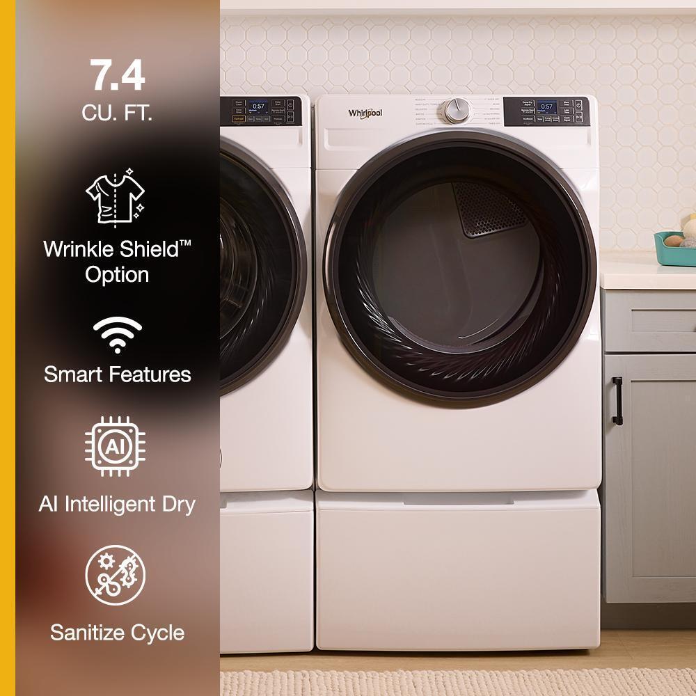 7.4 cu. ft. Smart Front Load ENERGY STAR® Electric Dryer with Wrinkle Shield™ Option