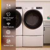 7.4 cu. ft. Smart Front Load ENERGY STAR® Electric Dryer with Wrinkle Shield™ Option