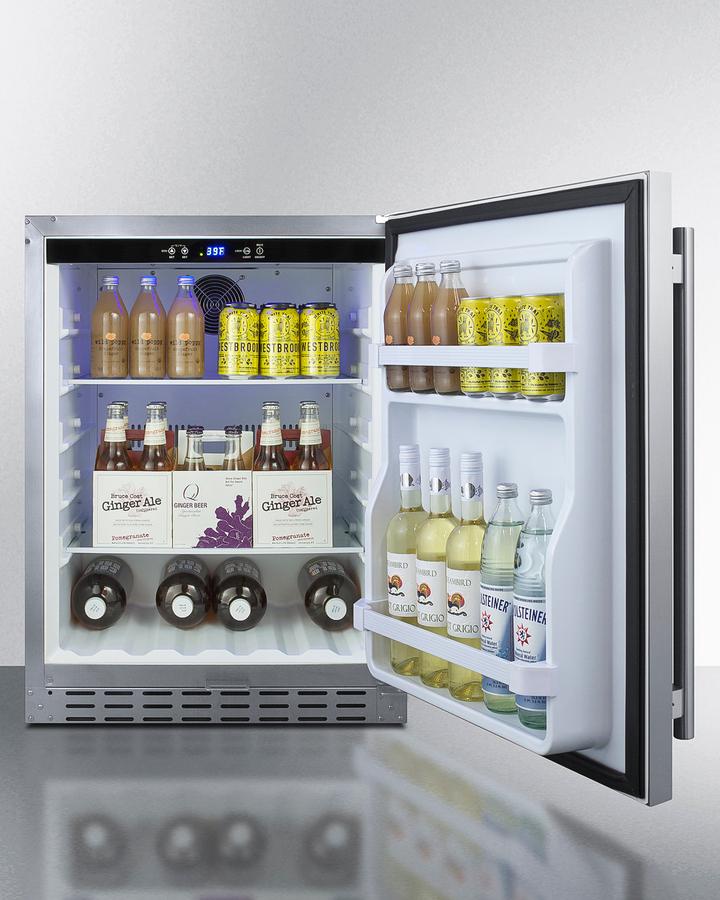 24" Built-in Outdoor Refrigerator, ADA Compliant