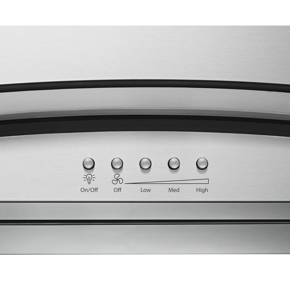 30" Modern Glass Wall Mount Range Hood