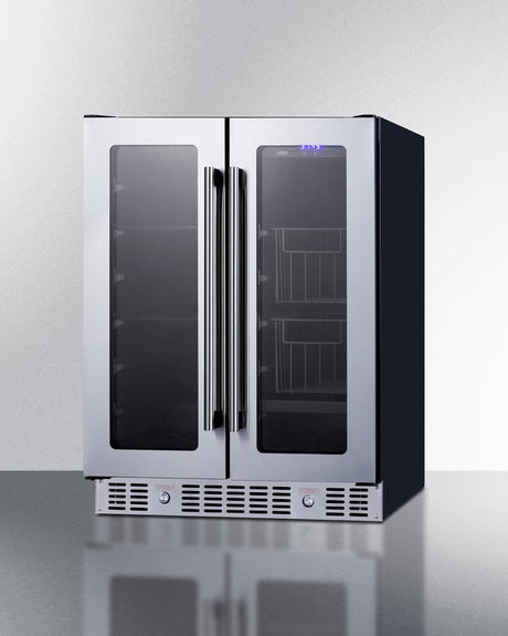 24" Built-in Dual-zone Produce Refrigerator, ADA Compliant