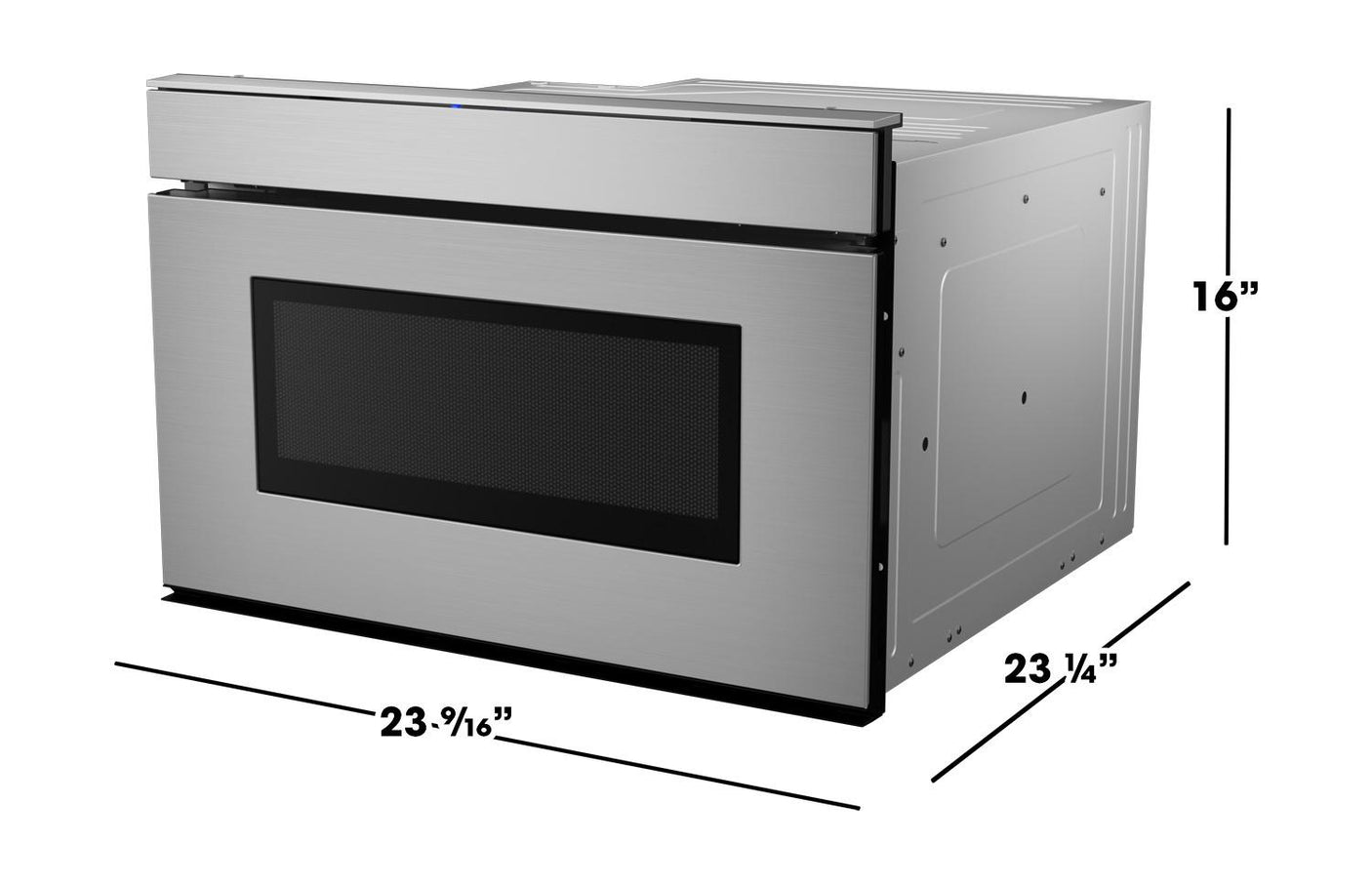 24 in. 1.2 cu. ft. 950W Sharp Stainless Steel Smart Easy Wave Open Microwave Drawer Oven