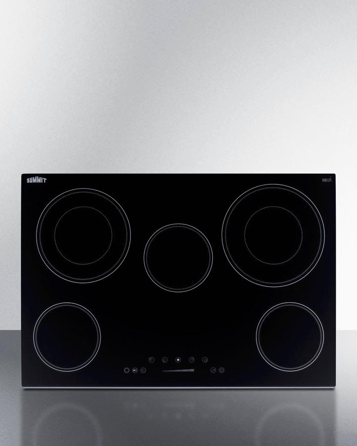 30" Wide 208-240v 5-burner Radiant Cooktop