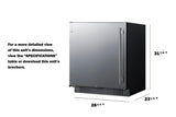 27" Wide Built-in All-refrigerator, ADA Compliant