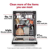 Third Level Jet Rack Dishwasher with 40+ Total Wash Jets, 41 dBA