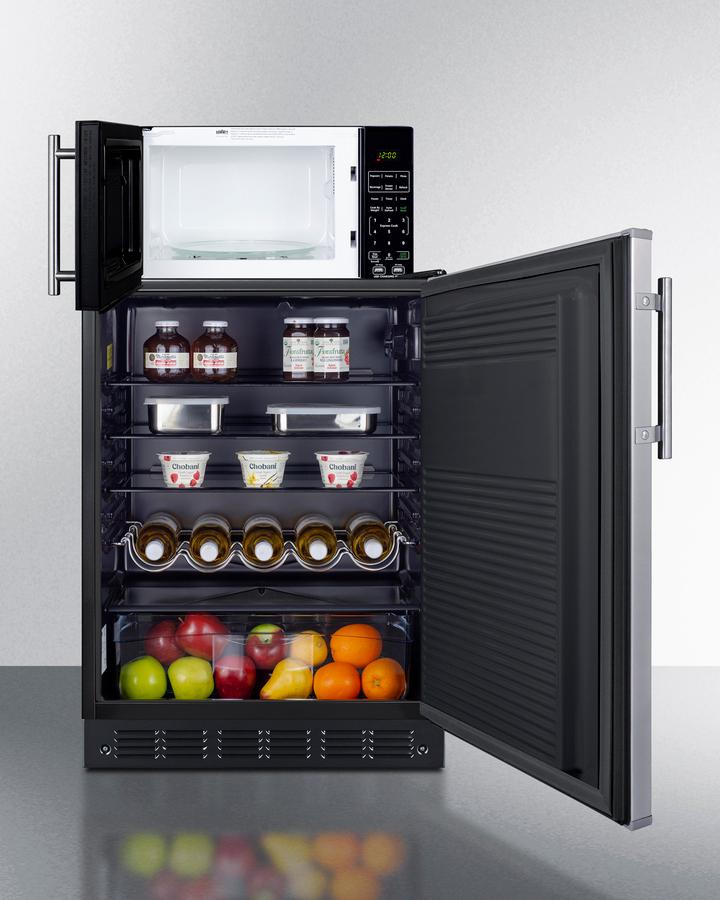 Microwave/refrigerator Combination With Allocator