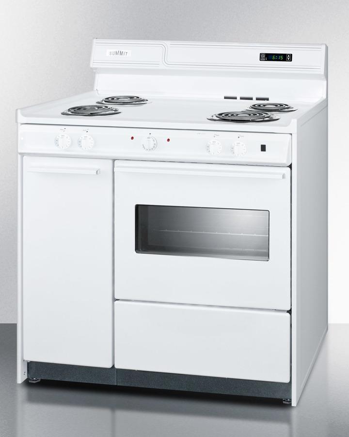 36" Wide Electric Coil Top Range