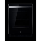 24" NOIR™ Under Counter Glass Door Refrigerator, Right Swing