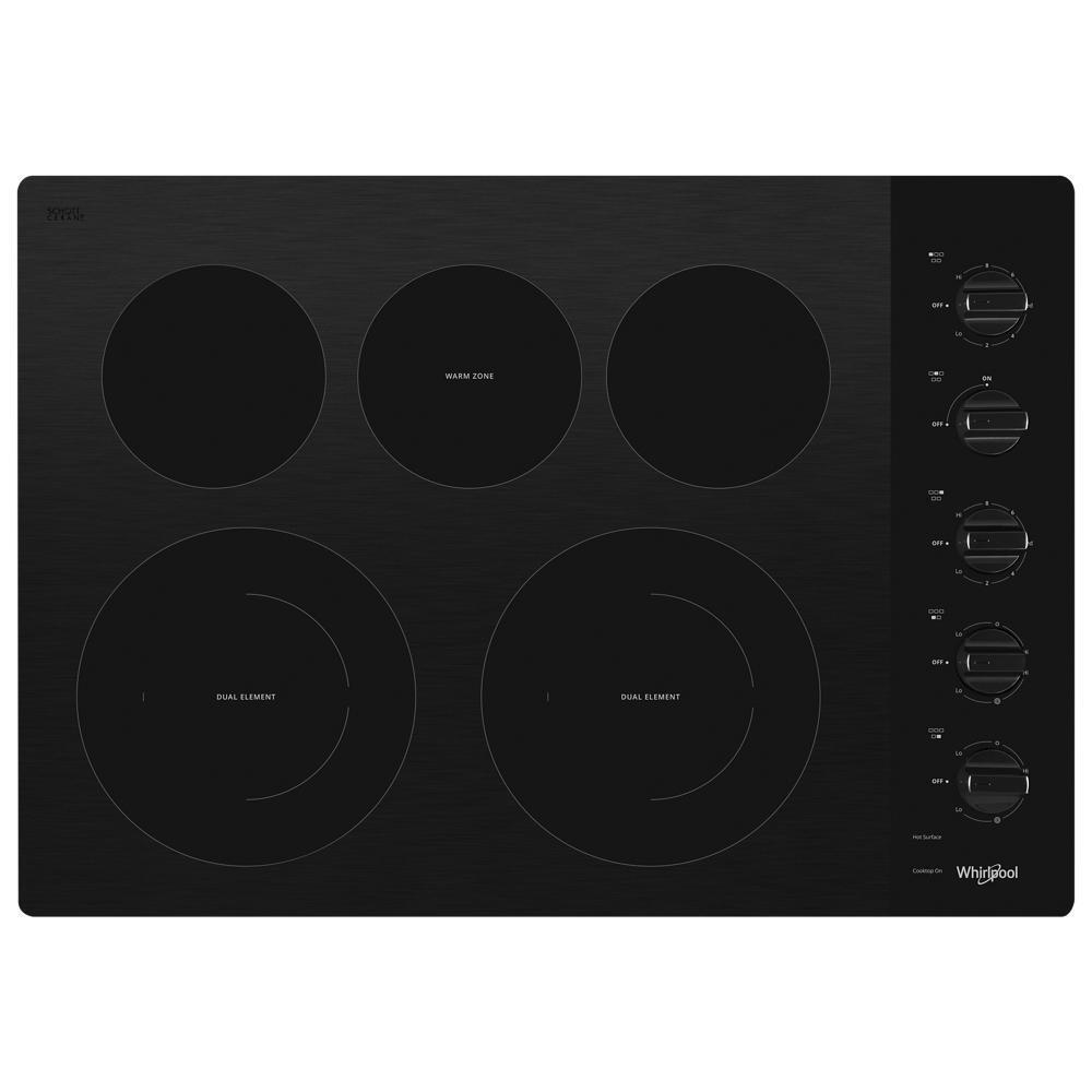 30-inch Electric Ceramic Glass Cooktop with Two Dual Radiant Elements