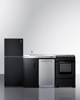 80" Wide All-in-one Kitchenette With Range and Dishwasher