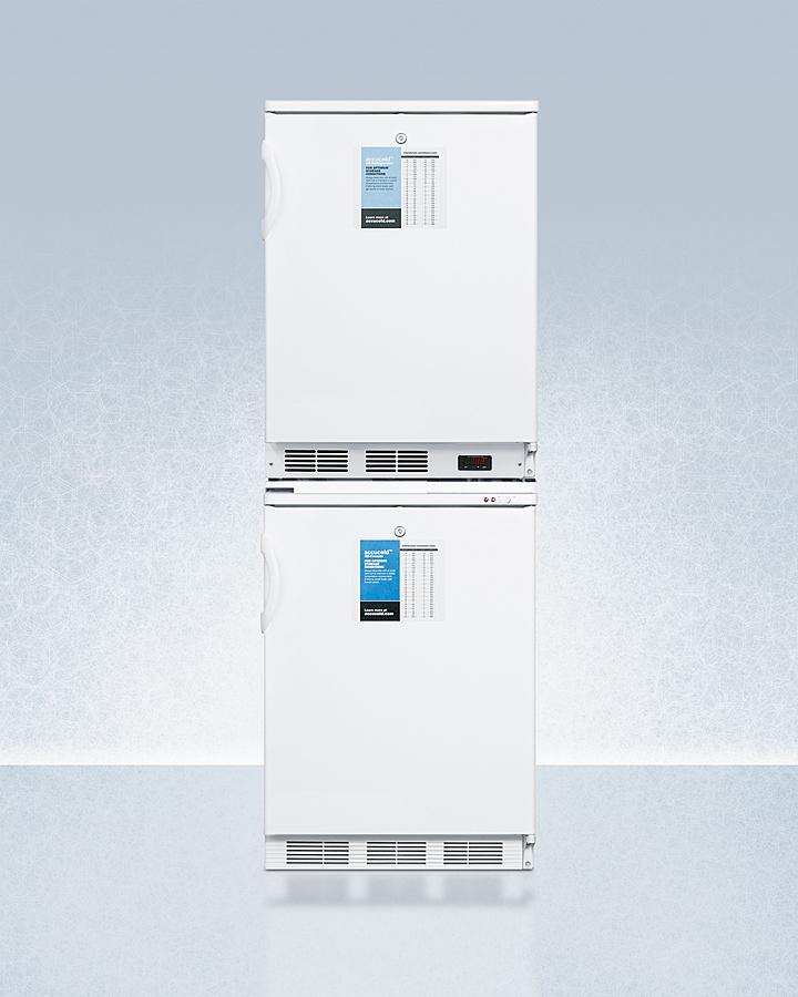 24" Wide All-refrigerator/all-freezer Combination