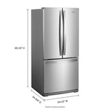 30-inch Wide French Door Refrigerator - 20 cu. ft.