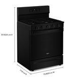 30-inch Gas Range with Air Cooking Technology, No Preheat Air Fry and Air Baking and Self Clean