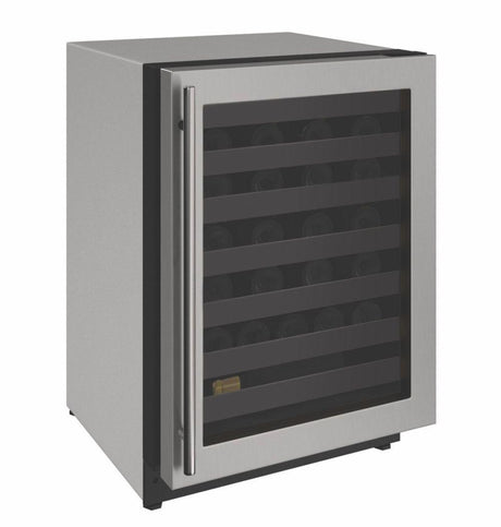 2224wc 24" Wine Refrigerator With Stainless Frame Finish and Field Reversible Door Swing (115 V/60 Hz)