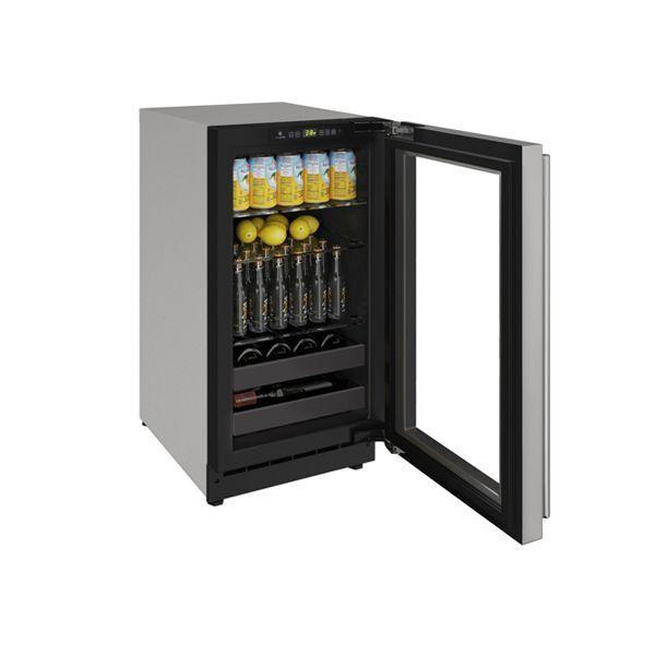 2218bev 18" Beverage Center With Stainless Frame Finish and Field Reversible Door Swing (115 V/60 Hz)