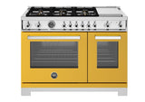 48" Professional Range Dual Fuel Self Clean Giallo Yellow