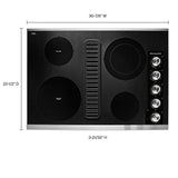 30" Electric Downdraft Cooktop with 4 Elements