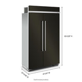 30 Cu. Ft. 48" Built-In Side-by-Side Refrigerator with PrintShield™ Finish