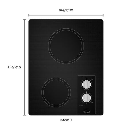 15-inch Electric Cooktop with Easy Wipe Ceramic Glass