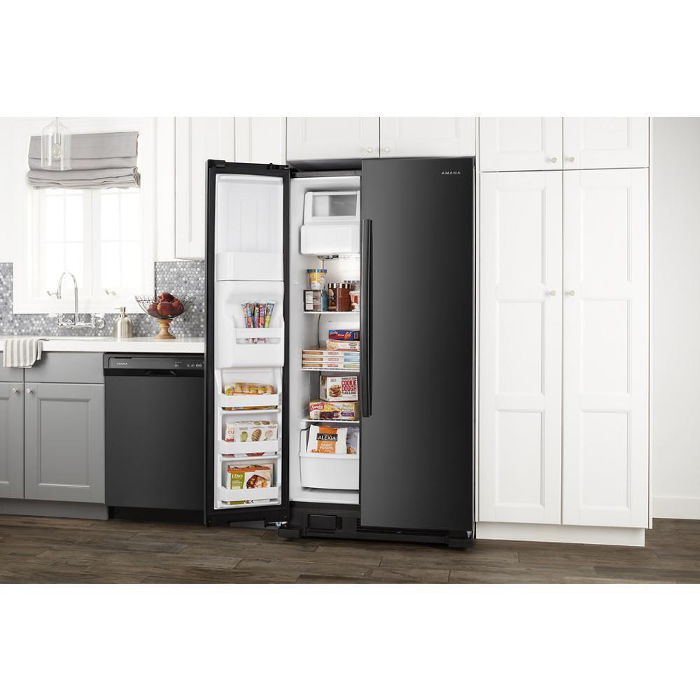 33-inch Side-by-Side Refrigerator with Dual Pad External Ice and Water Dispenser