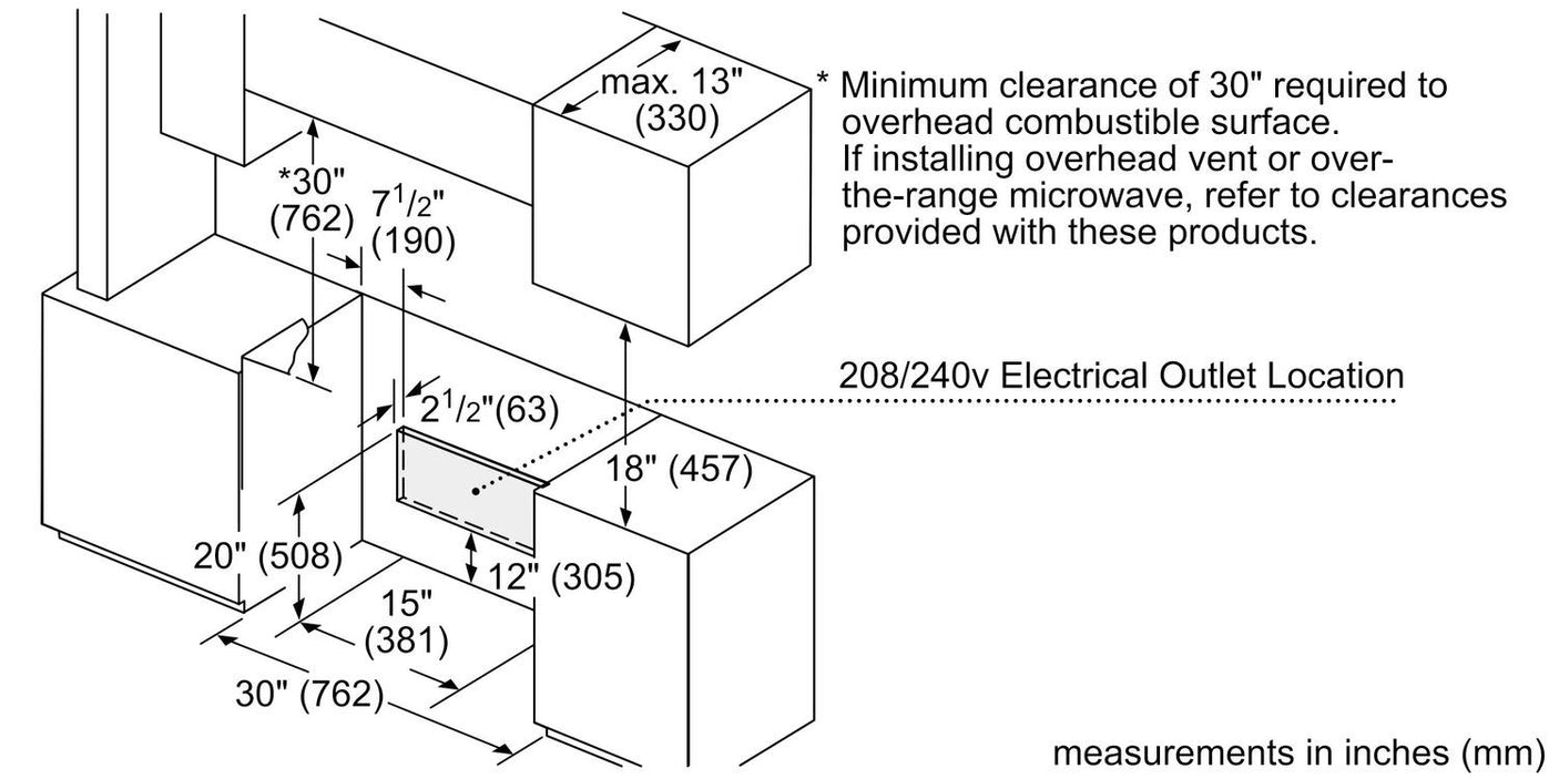 800 Series Induction Slide-in Range 30" Stainless Steel