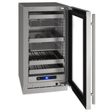 Hbv518 18" Beverage Center With Stainless Frame Finish and Left-hand Hinge Door Swing and Lock (115 V/60 Hz)