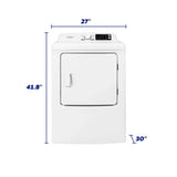 Element 6.7 Cu. Ft. Gas Dryer - White (ETDG6727CW)