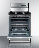 24" Wide Gas Range, Open Burners