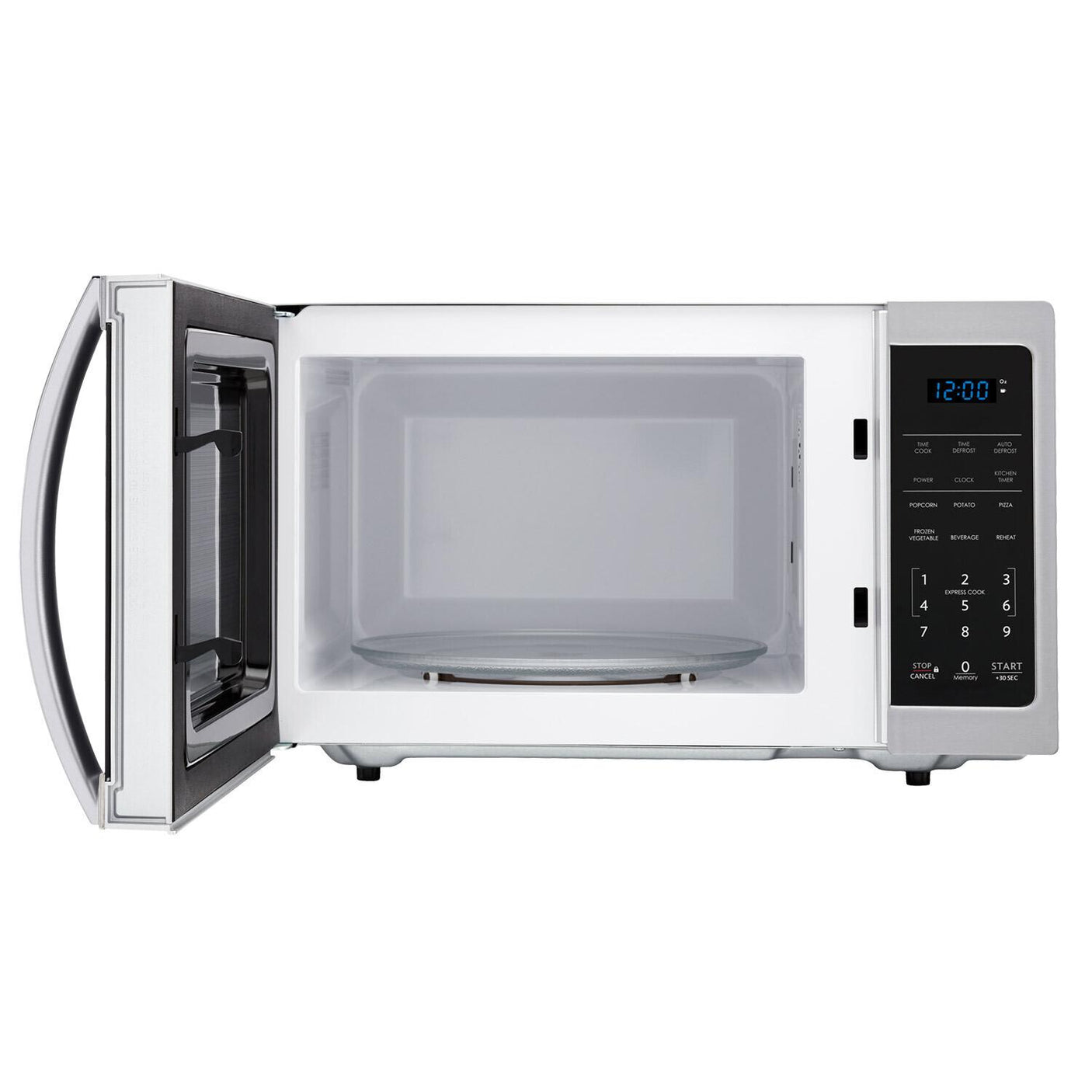 0.9 cu. ft. 900w Sharp Stainless Steel Carousel Countertop Microwave Oven