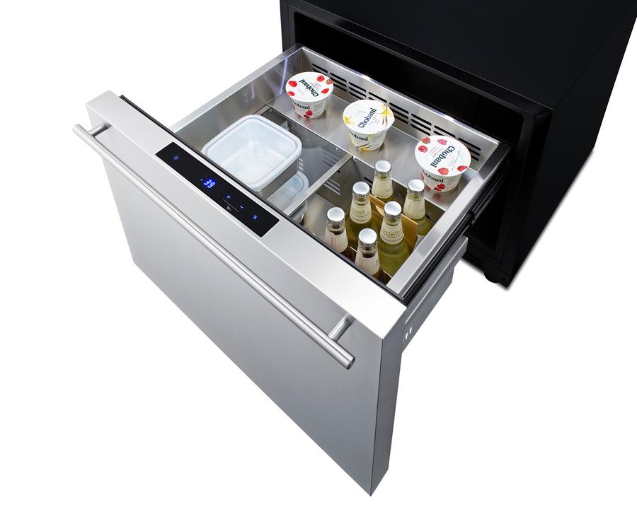 24" Wide Built-in Outdoor Drawer Refrigerator