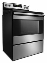 30-inch Amana® Electric Range with Bake Assist Temps - Black-on-Stainless