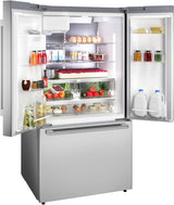 500 Series French Door Bottom Mount Refrigerator 36" Stainless steel (with anti-fingerprint)