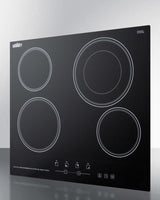 24" Wide 230v 4-burner Radiant Cooktop