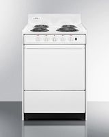 24" Wide Electric Coil Top Range