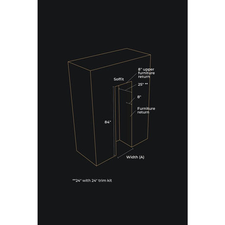 18" Panel-Ready Built-In Column Freezer, Left Swing