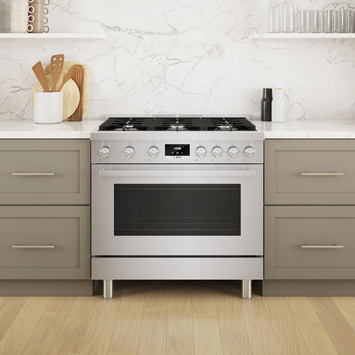 800 Series Dual Fuel Freestanding Range 36" Stainless Steel