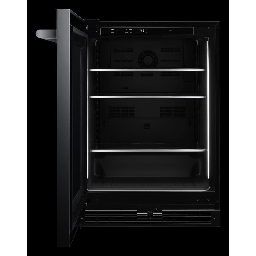 RISE™ 24" Under Counter Glass Door Refrigerator, Left Swing