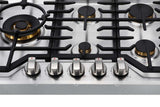 ROBAM G Model 30-in 5 Burners Stainless Steel Gas Cooktop