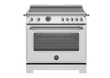 36 inch Induction Range, 5 Heating Zones and Cast Iron Griddle, Electric Self-Clean Oven Stainless Steel