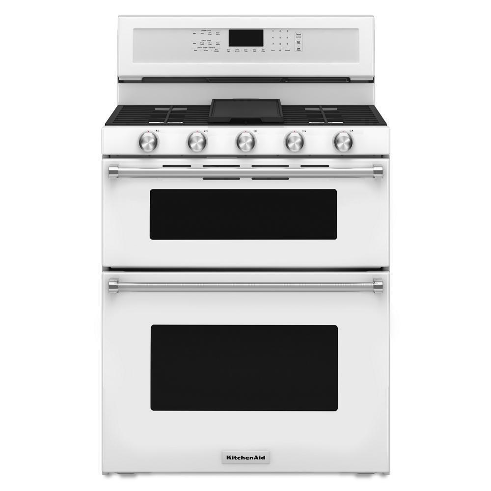 30-Inch 5 Burner Gas Double Oven Convection Range