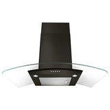 30" Concave Glass Wall Mount Range Hood