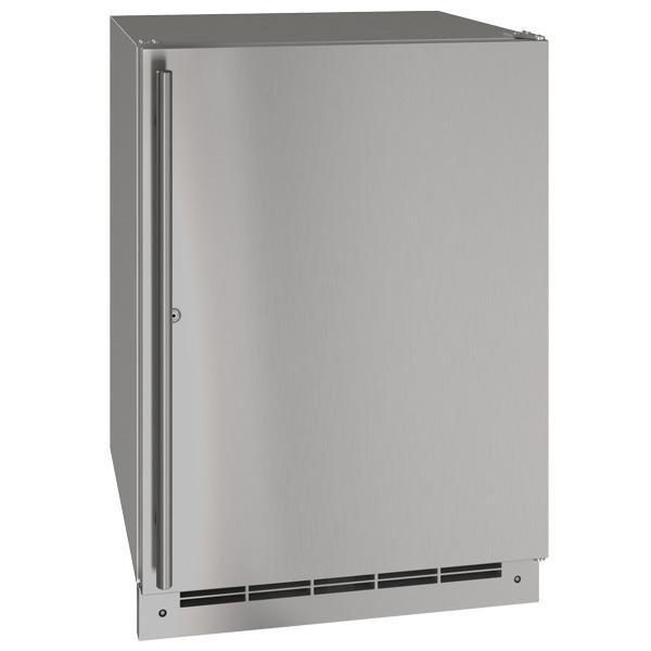 Ore124 24" Refrigerator With Stainless Solid Finish and Lock (115 V/60 Hz)