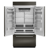 24.2 Cu. Ft. 42" Width Built-In Stainless French Door Refrigerator with Platinum Interior Design