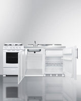 72" Wide All-in-one Kitchenette With Gas Range