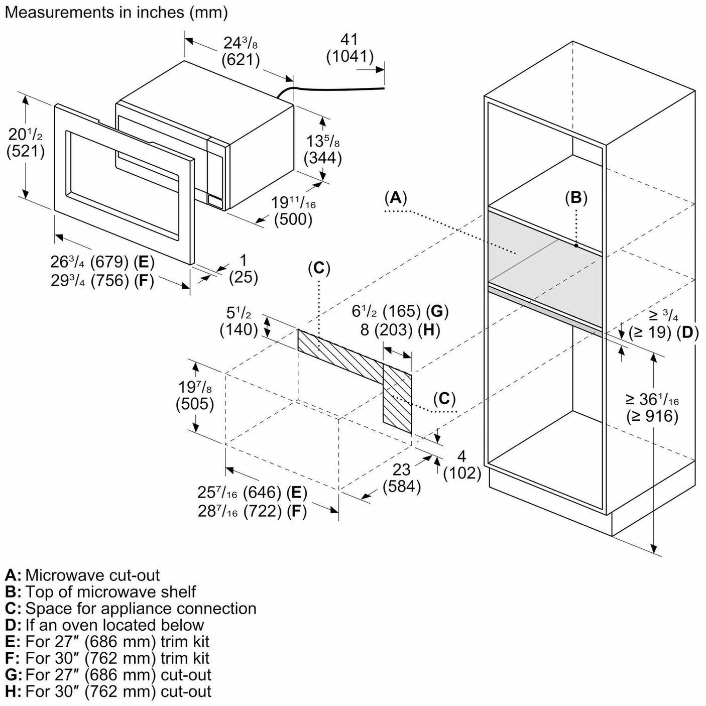 300 Series 24" Left SideOpening Door, Stainless Steel